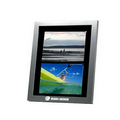Brushed Aluminum Photo Frame w/ Magnetic Button